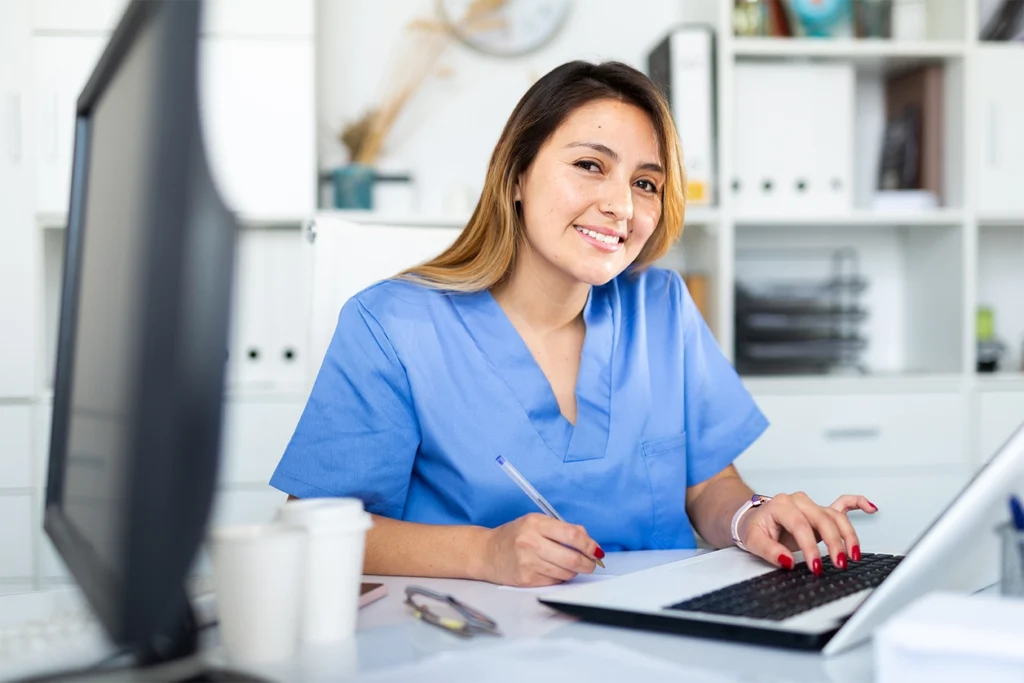 Nurse in an office-based infusion center